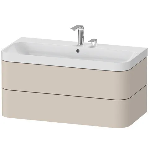 Duravit Waschtischunterschrank c-shaped Set wandhängend „Happy D.2 Plus“ 97,5 × 48 × 49 cm