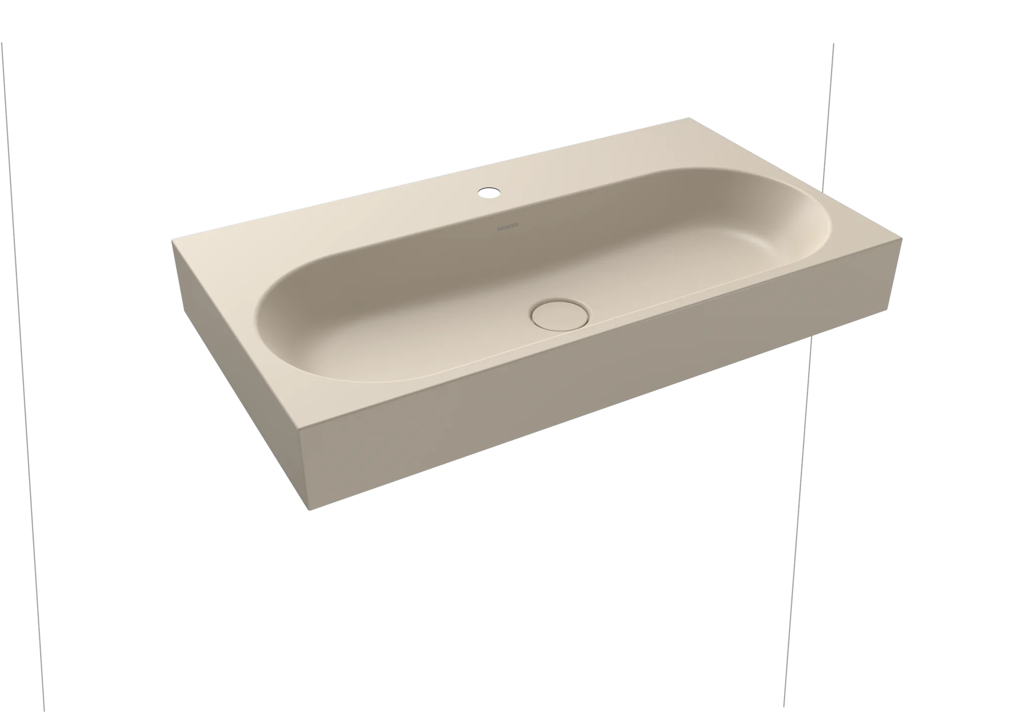 Kaldewei CENTRO Wandwaschtisch, 900x500 mm, warm beige 20, Perl-Effekt, Antidröhn, 1er Hahnlochbohrung Kaldewei CENTRO Wandwaschtisch, 900x500 mm, warm beige 20, Perl-Effekt, Antidröhn, 1er Hahnlochbohrung
