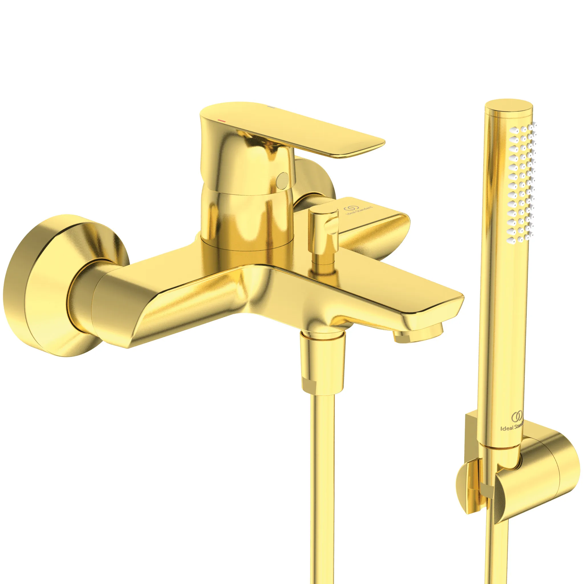 Ideal Standard Badearmatur Aufputz Connect Air mit Handbrause-Set Ausladung 174mm Brushed Gold Ideal Standard Badearmatur Aufputz Connect Air mit Handbrause-Set Ausladung 174mm Brushed Gold