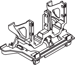 Hebelblock Spülkasten des Systems S 50, für Spülkasten der höhenverstellbaren WC-Module S50.02...