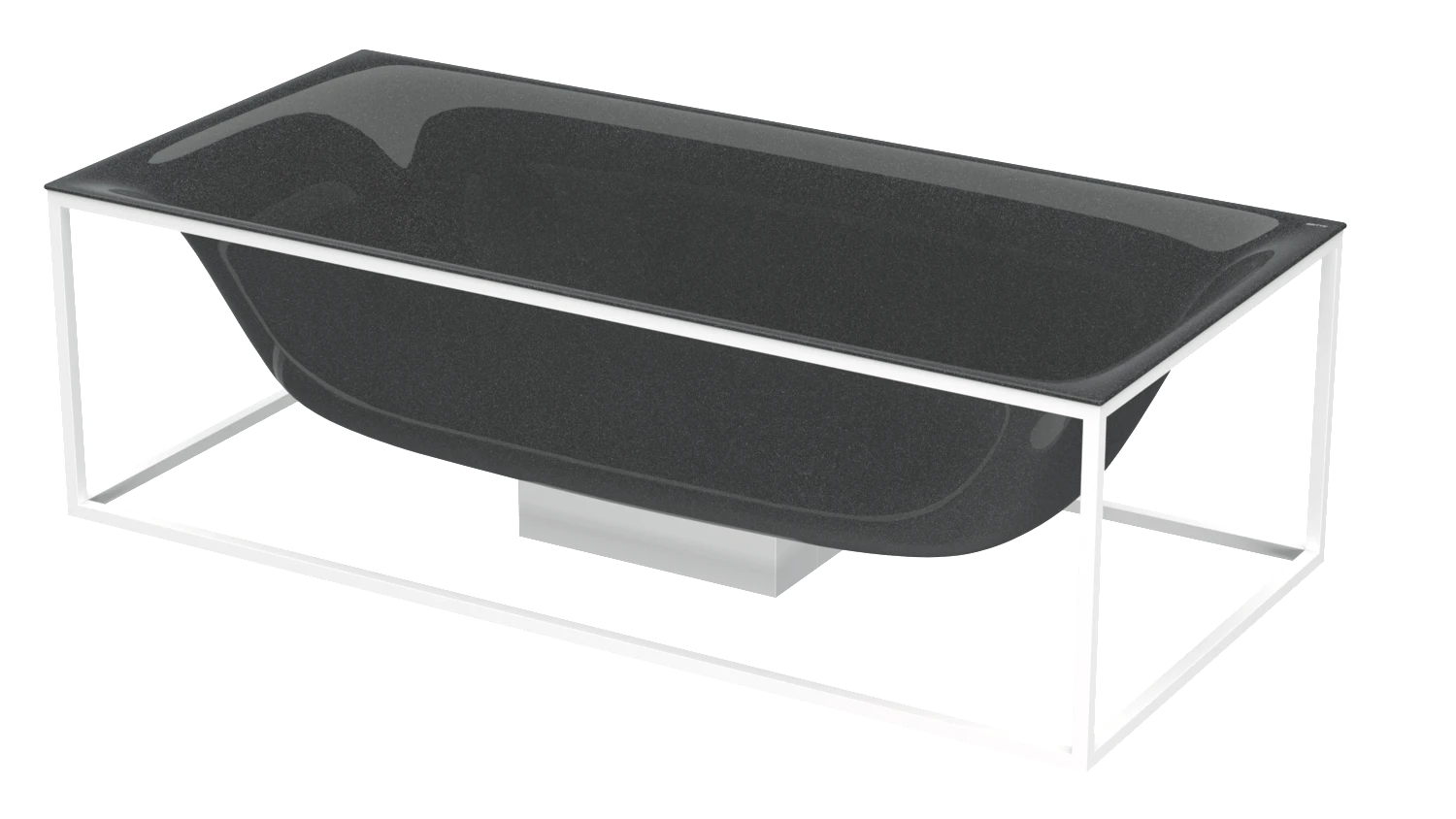 Bette BetteLux Shape Badewanne, Rechteck, 1900x900x450 mm, Midnight, glasierter Titan-Stahl, Freistehend, 2-Sitzer Bette BetteLux Shape Badewanne, Rechteck, 1900x900x450 mm, Midnight, glasierter Titan-Stahl, Freistehend, 2-Sitzer