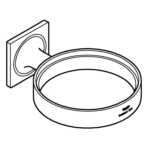 Halter Allure 40963_1, für Seifenschale 40 256 003 oder Fön-Einsatz 40 964 001, chrom Halter Allure 40963_1, für Seifenschale 40 256 003 oder Fön-Einsatz 40 964 001, chrom