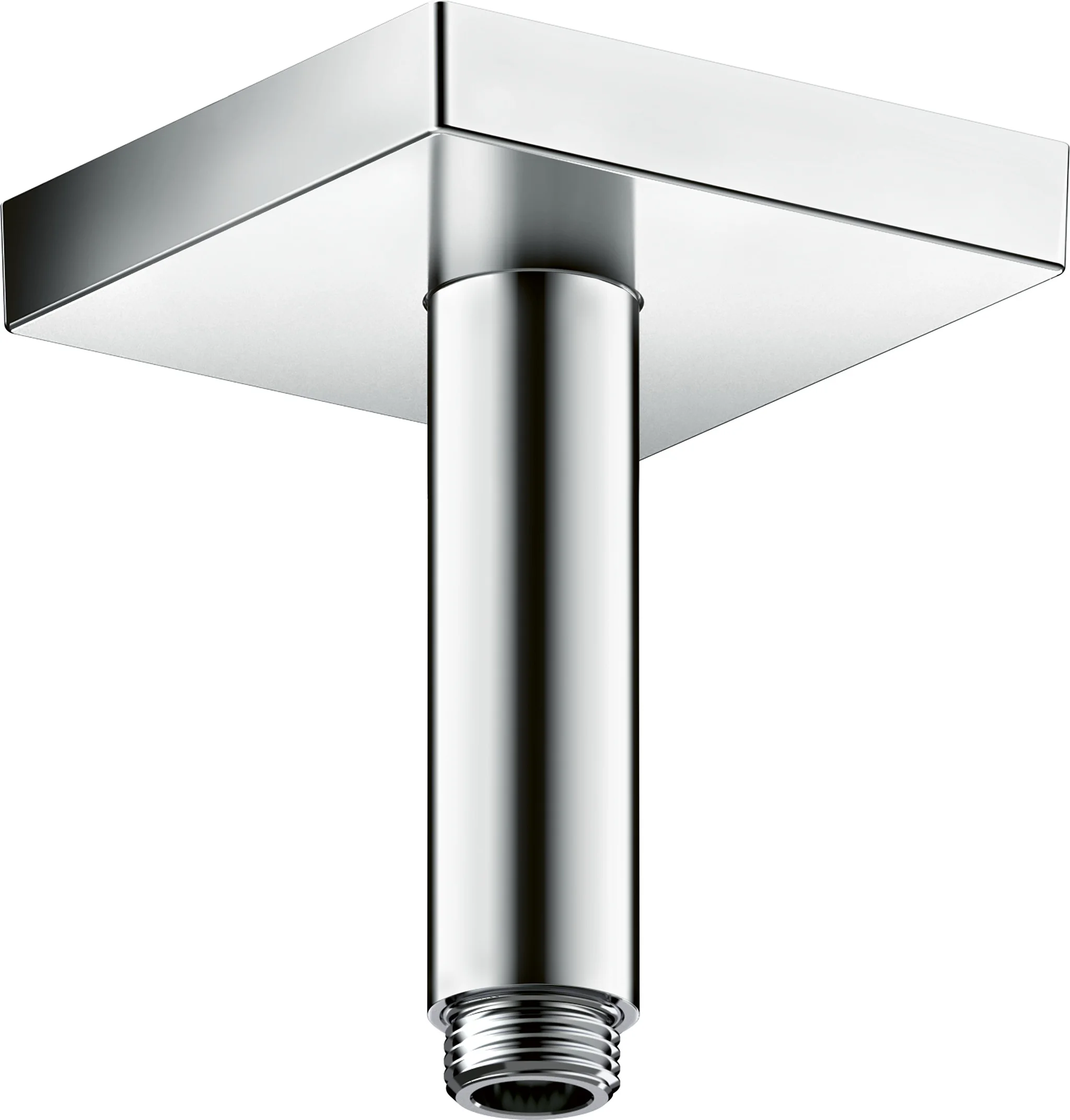 Hansgrohe AXOR ShowerSolutions Deckenanschlussstück 100 mm eckig Chrom Aufputzmontage Messing G 1/2