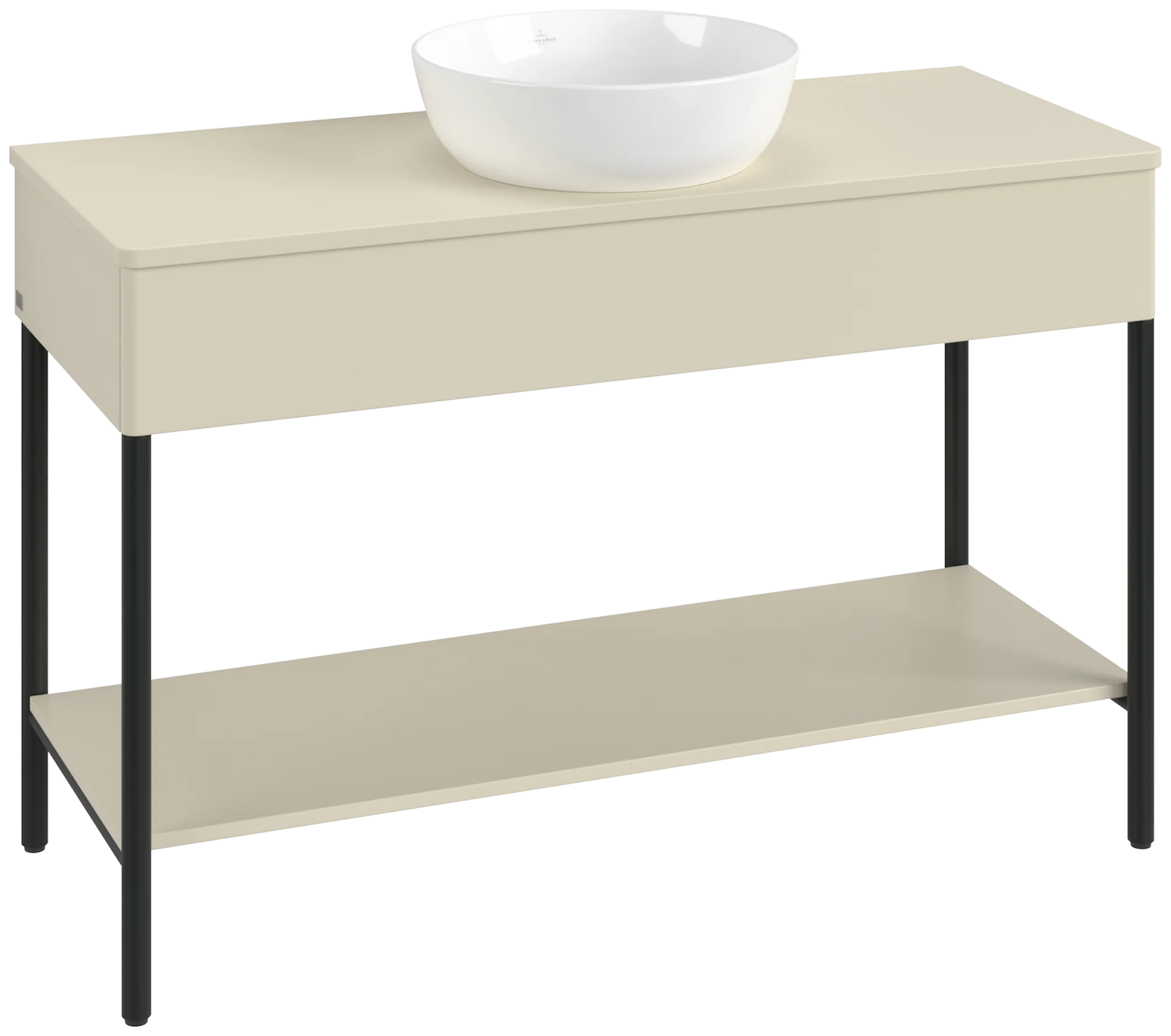 Villeroy & Boch Waschbeckenunterschrank Artis L65011, Silk Grey Matt Lacquer, 1.200 x 782 x 500 mm, mit Metallgestell, Beleuchtung, Push-to-open Funktion, 1 Auszug Villeroy & Boch Waschbeckenunterschrank Artis L65011, Silk Grey Matt Lacquer, 1.200 x 782 x 500 mm, mit Metallgestell, Beleuchtung, Push-to-open Funktion, 1 Auszug