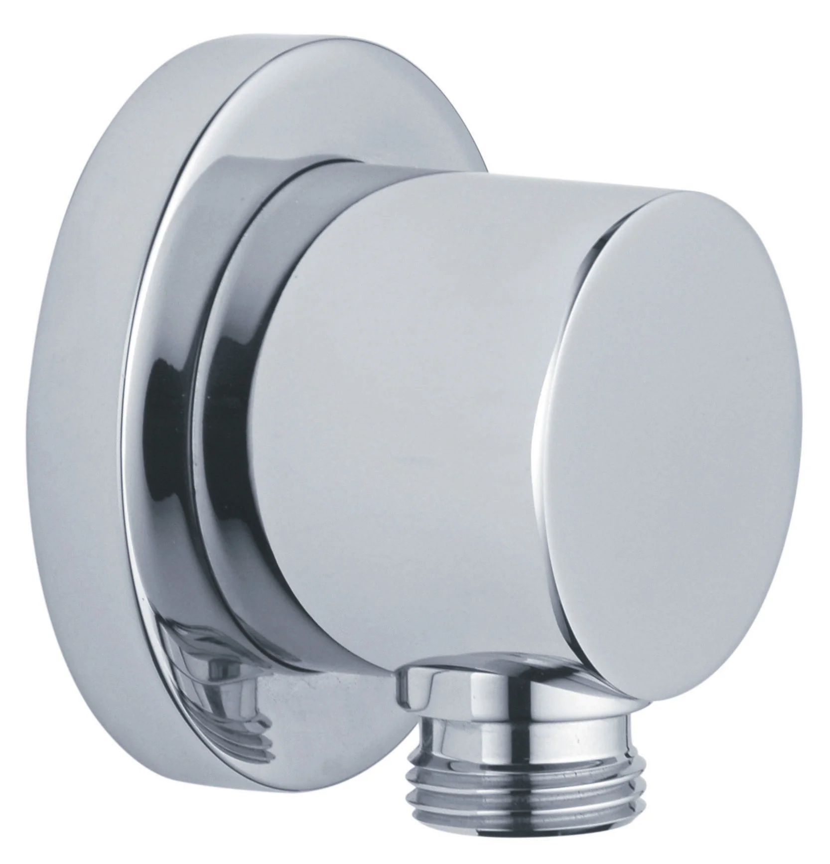 Universal Round Wandanschlussbogen mit Abgang G 1/2″ Chrom