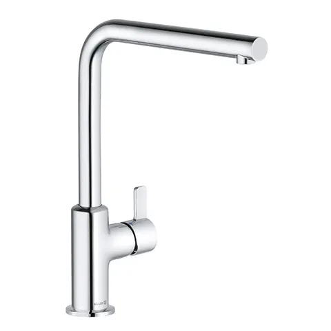 Kludi L-INE S Spültisch-Einhandmischer, chrom, DN 15, geschlossener Hebel, seitliche Betätigung, schwenkbarer Auslauf Kludi L-INE S Spültisch-Einhandmischer, chrom, DN 15, geschlossener Hebel, seitliche Betätigung, schwenkbarer Auslauf