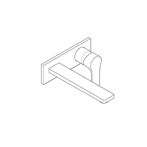 Kludi ZENTA SL WT-2LOCH-WAND-EHM chrom Kludi ZENTA SL WT-2LOCH-WAND-EHM chrom