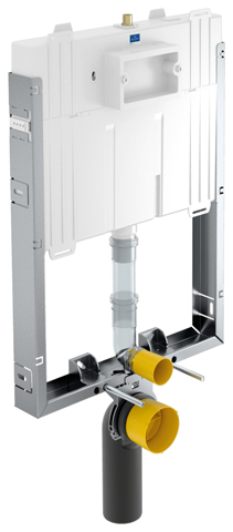 WC-Montageelement Compact ViConnect Installationssysteme 922484, 650 x 786 x 80 mm, für Nassbau