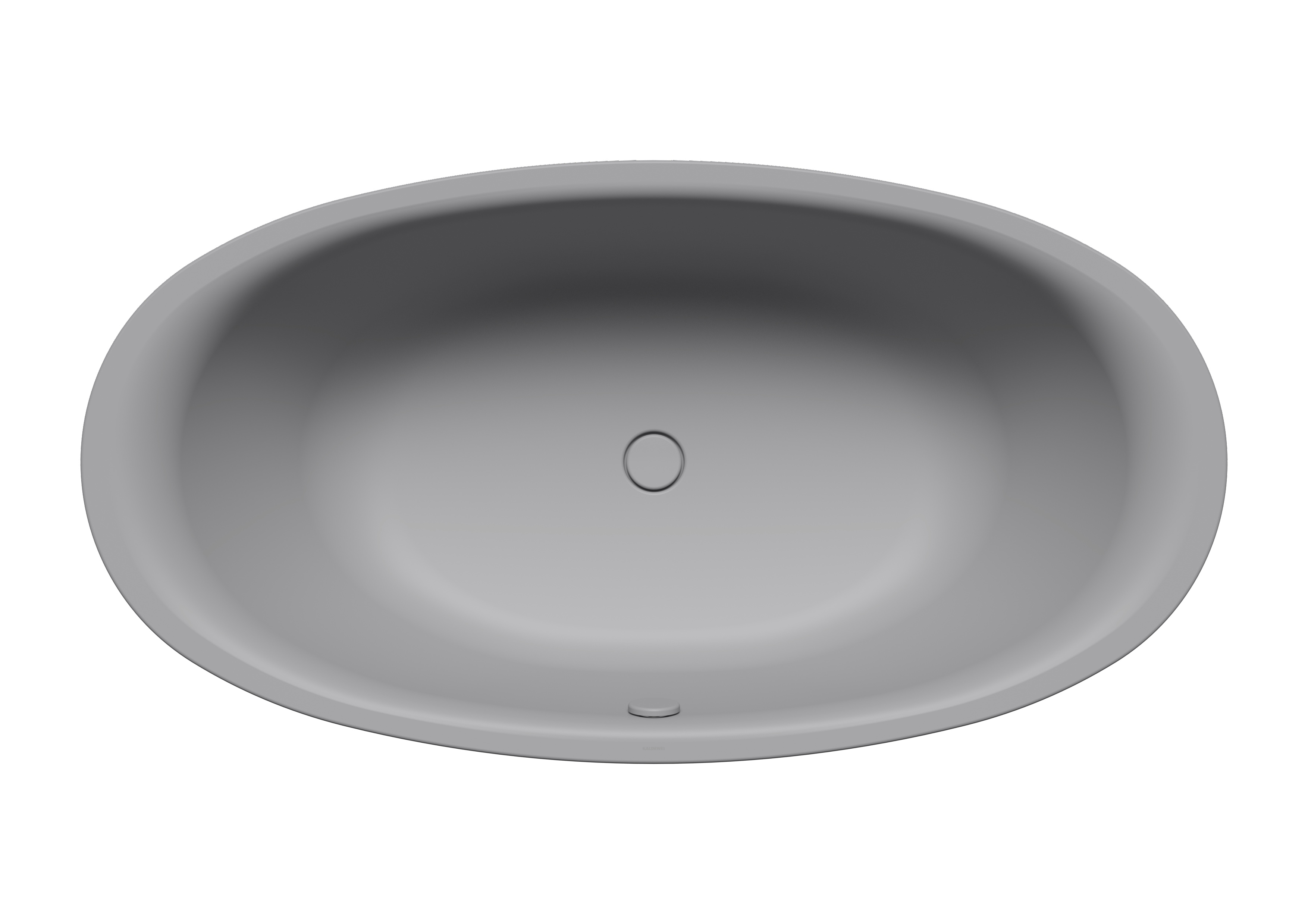 Kaldewei Badewanne „Ellipso Duo Oval“ oval 190 × 100 cm, mit Grifflochbohrungen in cool grey 30