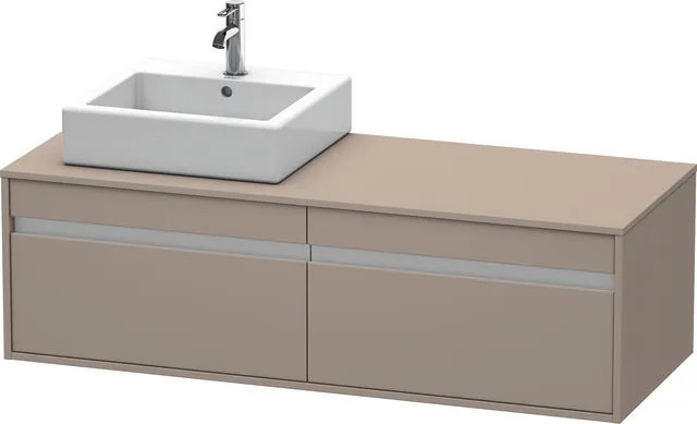 Duravit Waschtischunterschrank wandhängend „Ketho“ 140 × 42,6 × 55 cm Basalt Matt Duravit Waschtischunterschrank wandhängend „Ketho“ 140 × 42,6 × 55 cm Basalt Matt