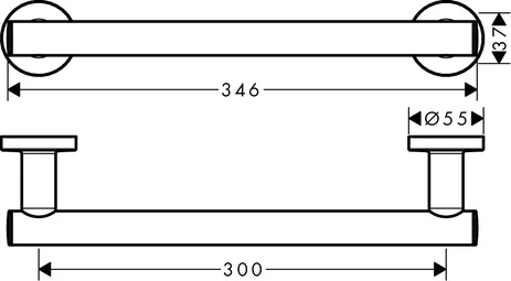 Haltestange Logis Universal chrom