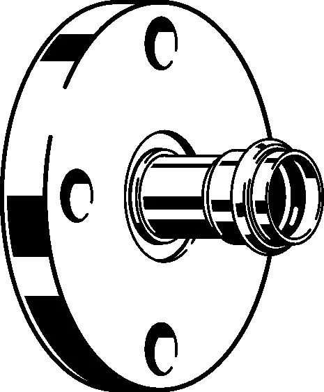 „Prestabo“ Flanschübergang PN6 DN32 × 35 mm „Prestabo“ Flanschübergang PN6 DN32 × 35 mm