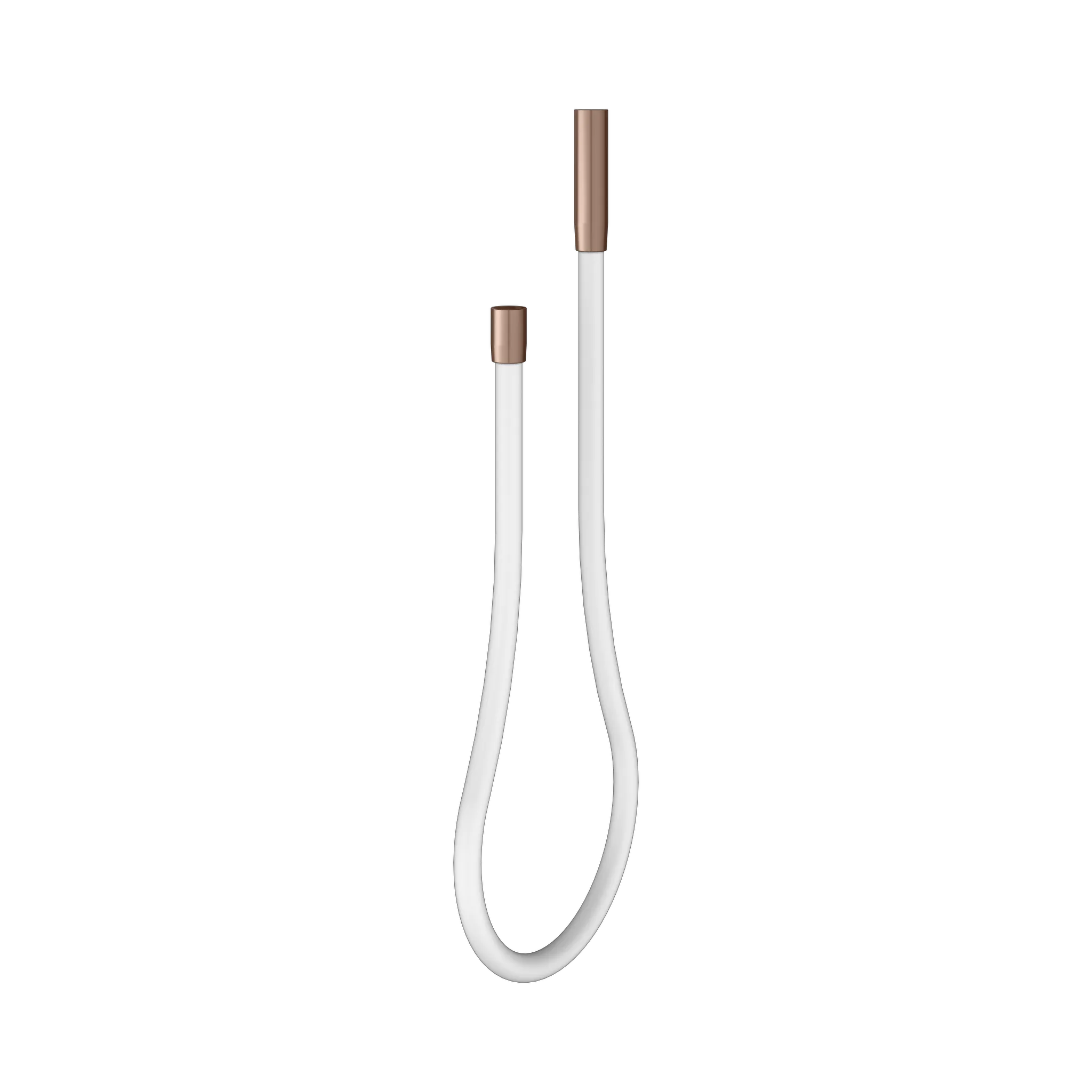 Brausen und Brausezubehör Kaltwasserschlauch 1800 mm Rotgold gebürstet / weiß