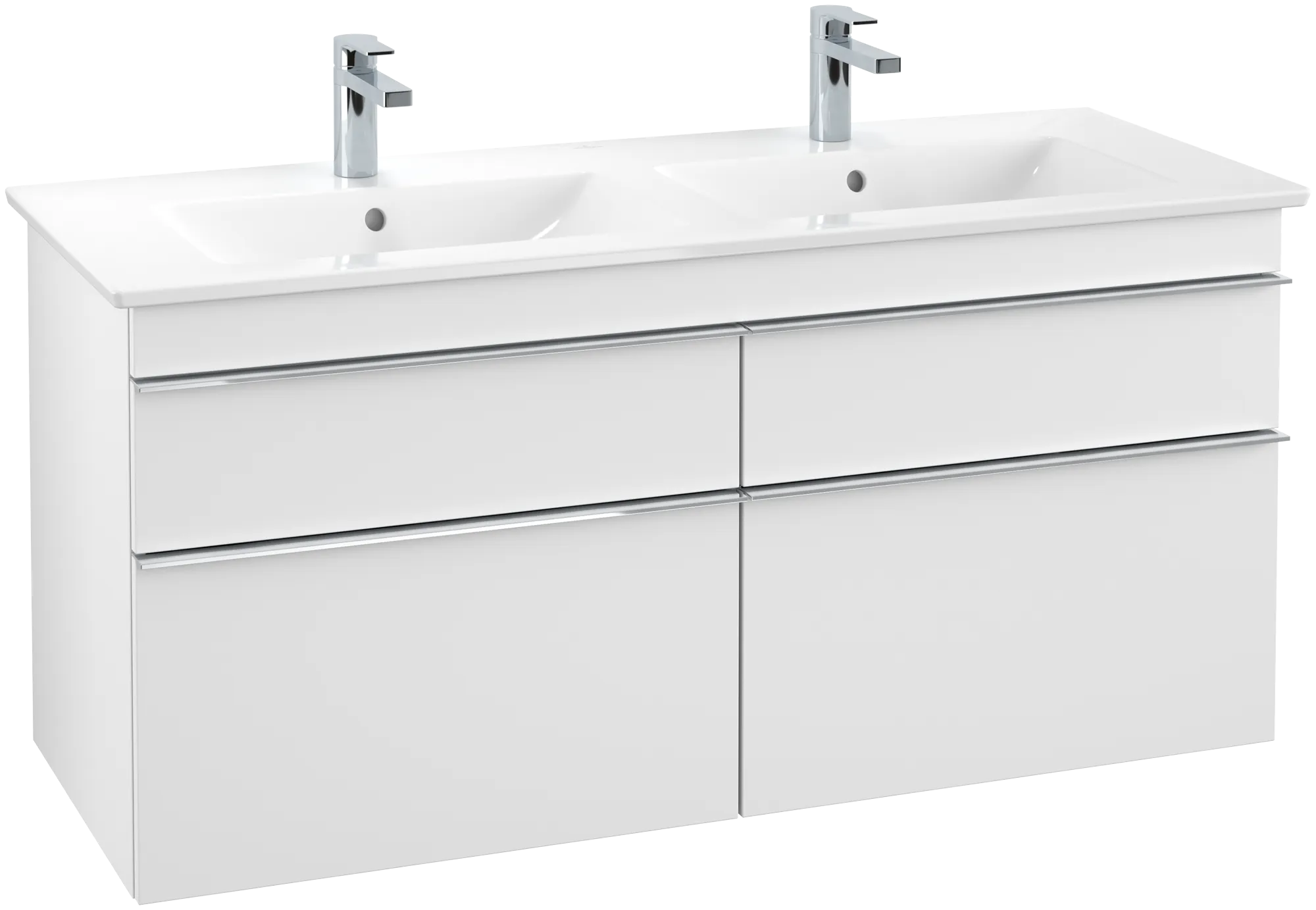 Villeroy & Boch Waschtischunterschrank „Venticello“ für Schrank-Doppelwaschtisch 1253 × 590 × 502 mm Weiß Matt, für links und rechts Villeroy & Boch Waschtischunterschrank „Venticello“ für Schrank-Doppelwaschtisch 1253 × 590 × 502 mm Weiß Matt, für links und rechts