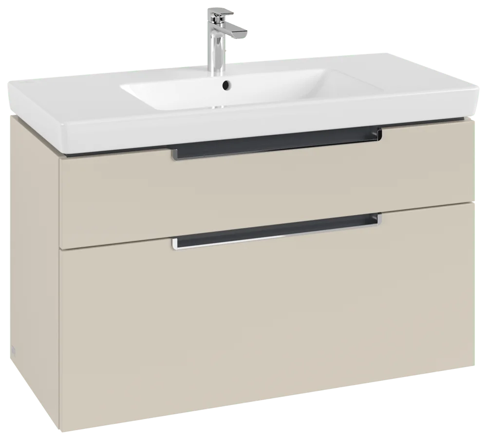Villeroy & Boch Waschbeckenunterschrank Subway 2.0 A91510, 987 x 590 x 449 mm, Truffle Grey
