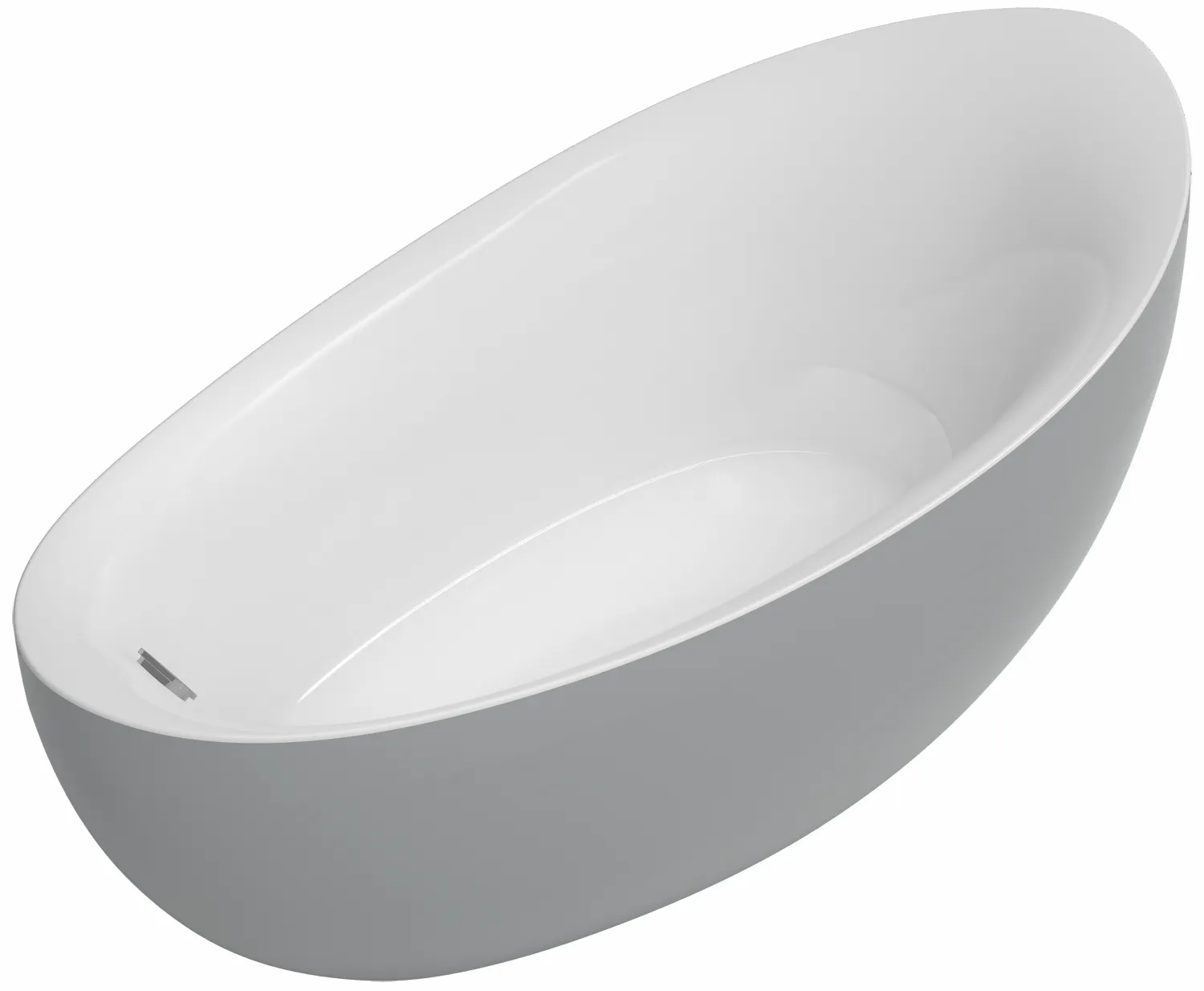 Villeroy & Boch Badewanne „Aveo New Generation“ freistehend oval 190 × 95 cm, Fußablauf in Weiß Alpin / Colour On Demand Villeroy & Boch Badewanne „Aveo New Generation“ freistehend oval 190 × 95 cm, Fußablauf in Weiß Alpin / Colour On Demand