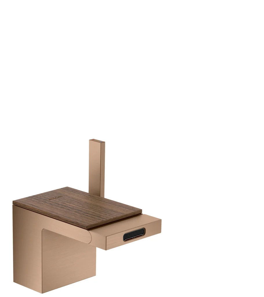 Hansgrohe AXOR MyEdition Platte 117 mm, Amerikanischer Nussbaum, abnehmbar