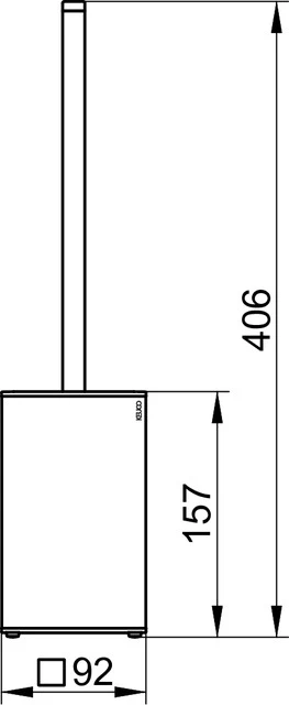 Edition 90 19069010100 Toilettenbürstengarnitur Standmodell verchromt/anthrazit