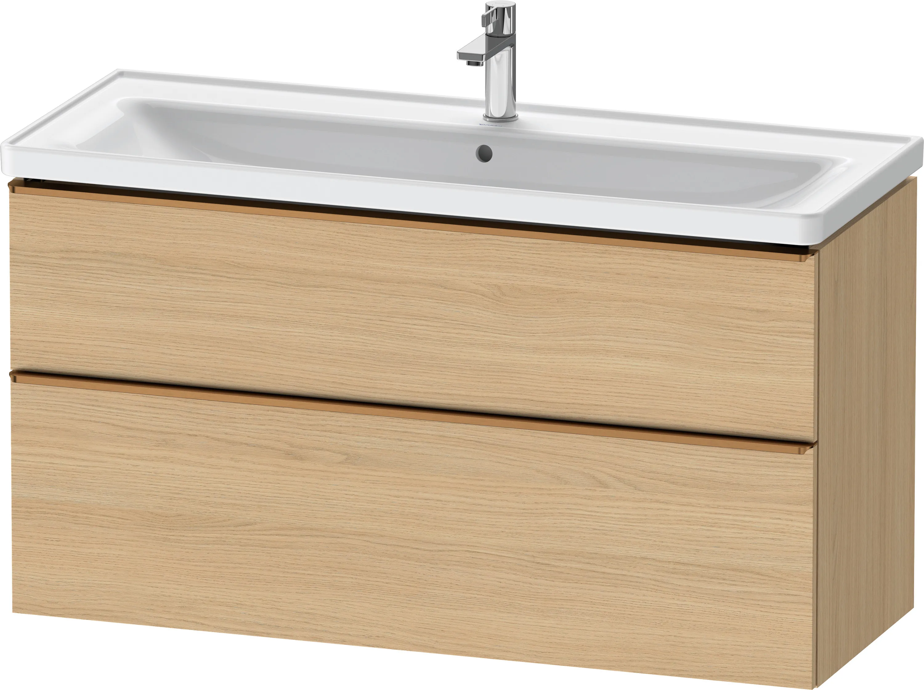 Duravit Waschtischunterschrank wandhängend „D-Neo“ 118,4 × 62,5 × 45,2 cm Eiche Natur Duravit Waschtischunterschrank wandhängend „D-Neo“ 118,4 × 62,5 × 45,2 cm Eiche Natur