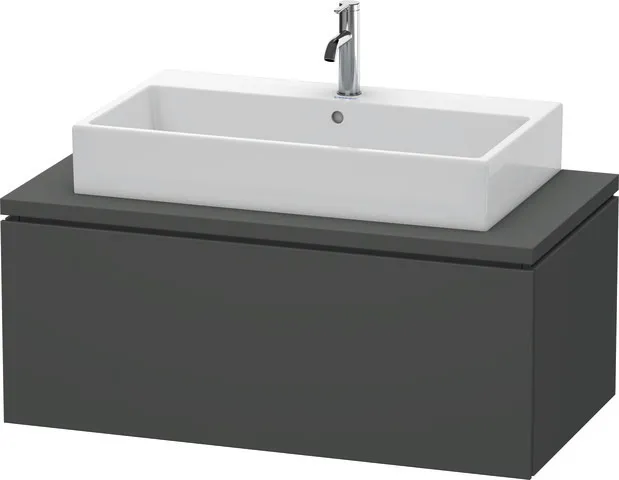 Duravit Waschtischunterschrank wandhängend „L-Cube“ 102 × 40 × 54,7 cm Graphit Matt