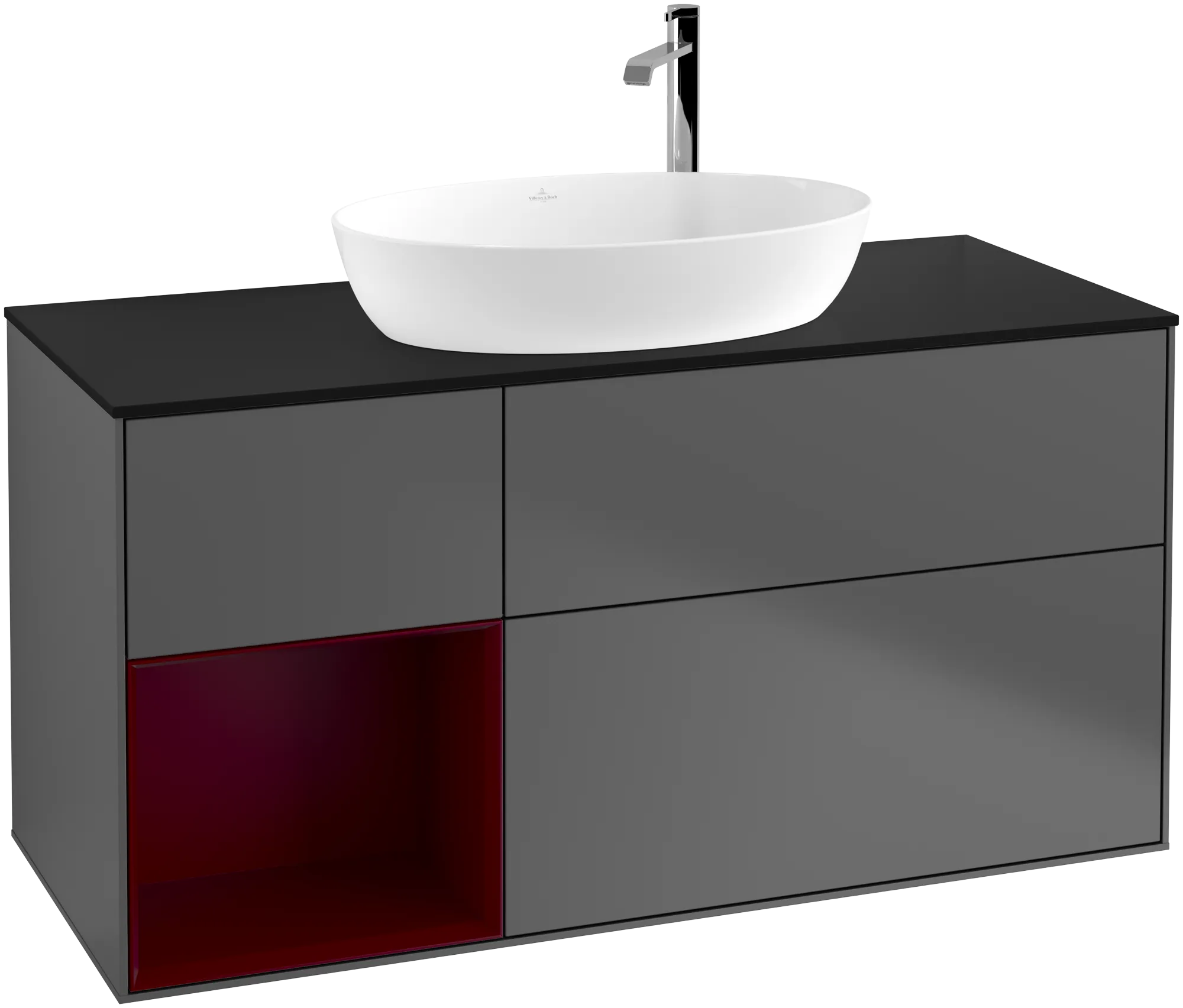 Villeroy & Boch Waschbeckenunterschrank Finion G94, 1200x603x501mm, anthrazit