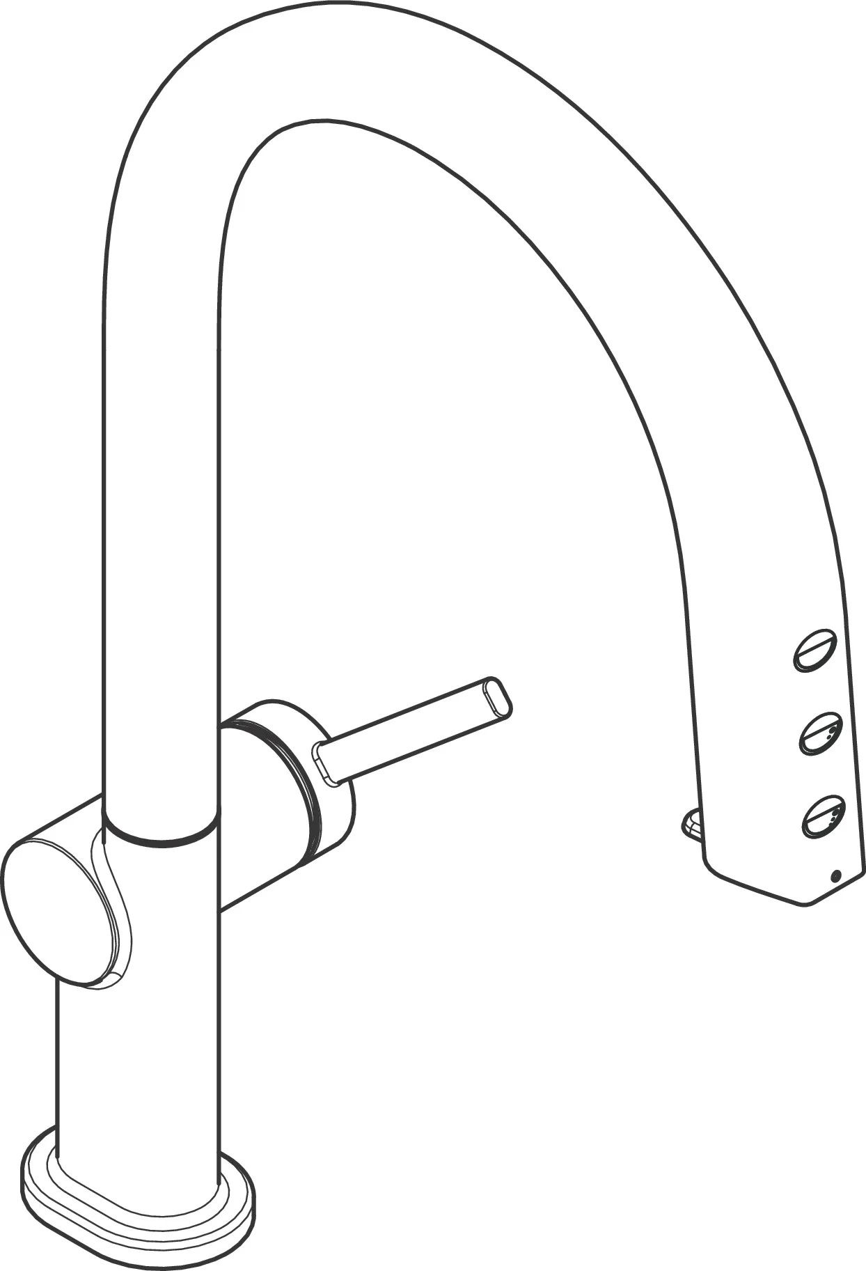 Hansgrohe Aqittura M91 SodaSystem 210 - Einhebel-Küchenmischer mit Ausziehauslauf, Chrom, 35 mm Hahnlochbohrung, bis zu 48,5 cm Auszugslänge