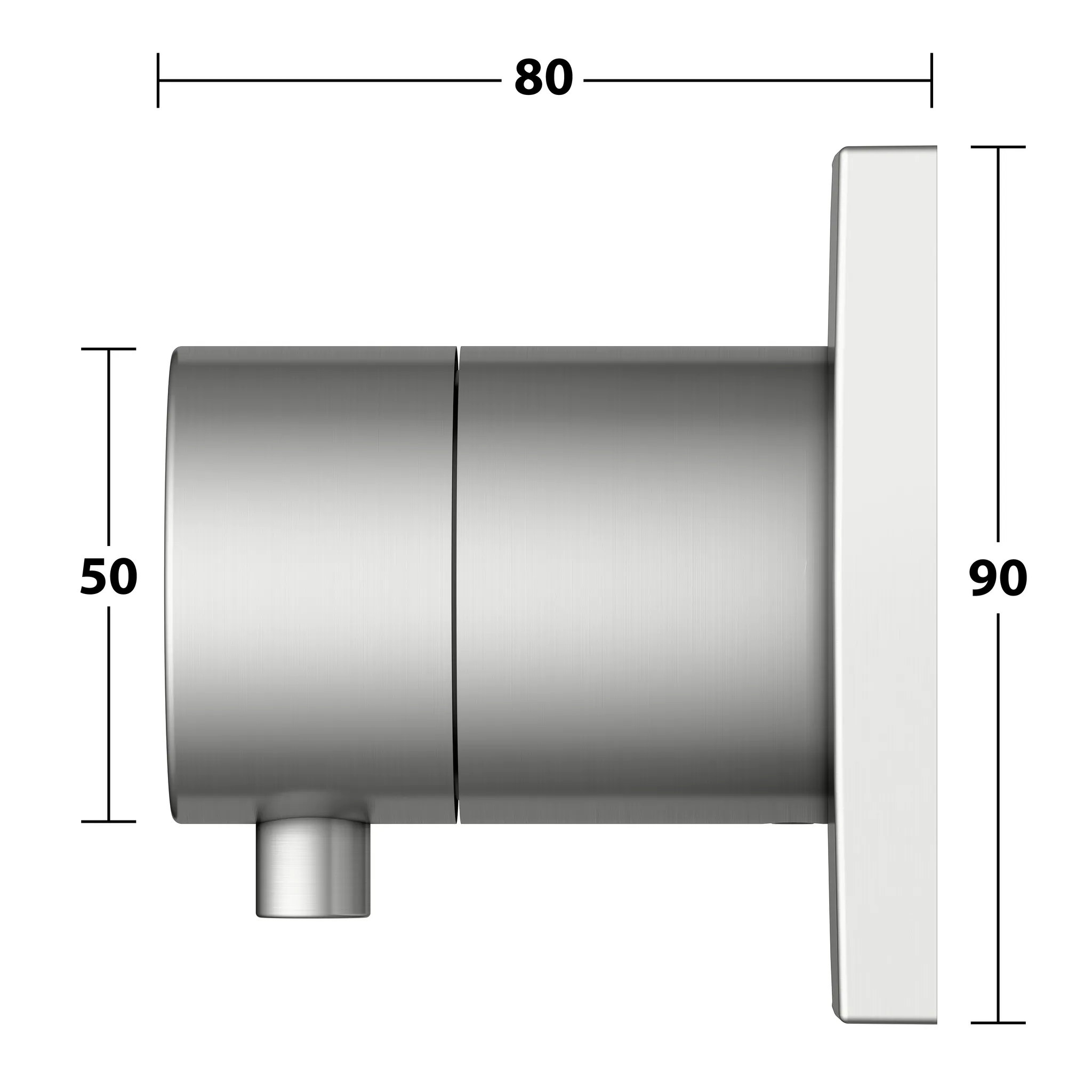 KEUCO IXMO Umstellventil Unterputz für 2 Verbraucher IXMO Comfort, eckig Edelstahl-finish KEUCO IXMO Umstellventil Unterputz für 2 Verbraucher IXMO Comfort, eckig Edelstahl-finish