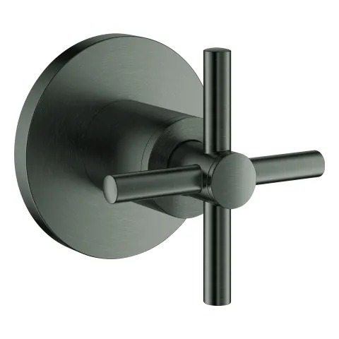 Unterputz-Ventil Oberbau Atrio 29396, für UP-Ventile 35 028 oder 29 032, mit Kreuzgriff, chrom Farbe: hard graphite (gebürstet) Unterputz-Ventil Oberbau Atrio 29396, für UP-Ventile 35 028 oder 29 032, mit Kreuzgriff, chrom Farbe: hard graphite (gebürstet)