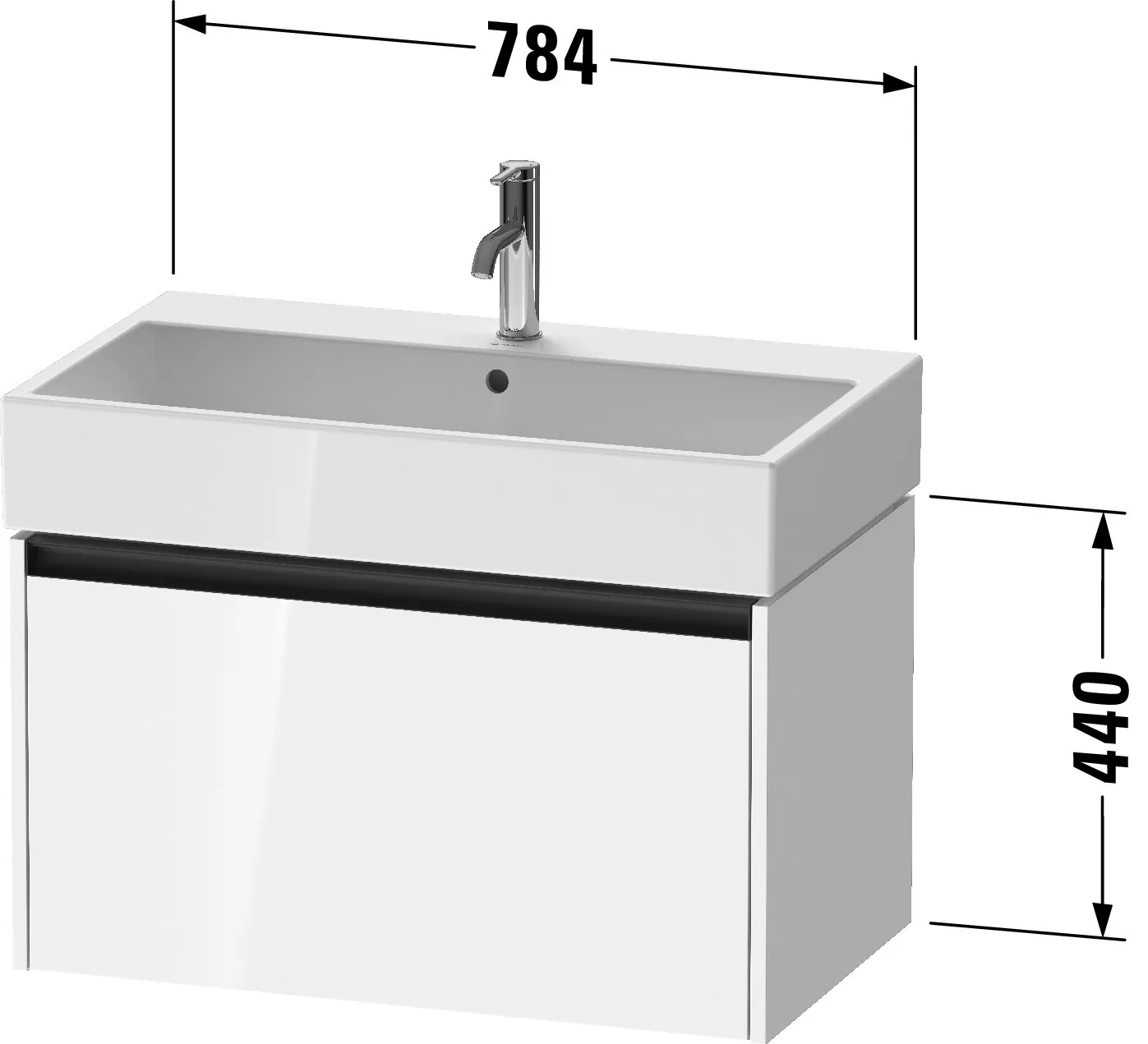 Duravit Waschtischunterschrank wandhängend „Ketho.2“ 78,4 × 44 × 46 cm in Eiche Natur Duravit Waschtischunterschrank wandhängend „Ketho.2“ 78,4 × 44 × 46 cm in Eiche Natur