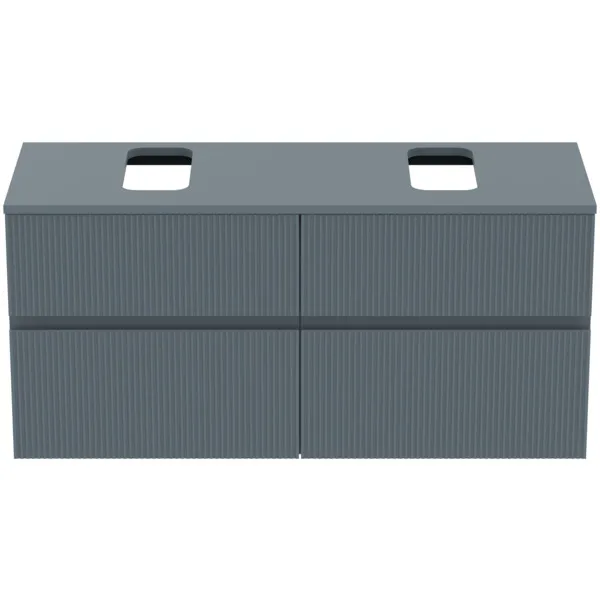 Ideal Standard Waschtischunterschrank „Finesse“ 120,2 × 55,8 × 44 cm Aschblau matt Ideal Standard Waschtischunterschrank „Finesse“ 120,2 × 55,8 × 44 cm Aschblau matt