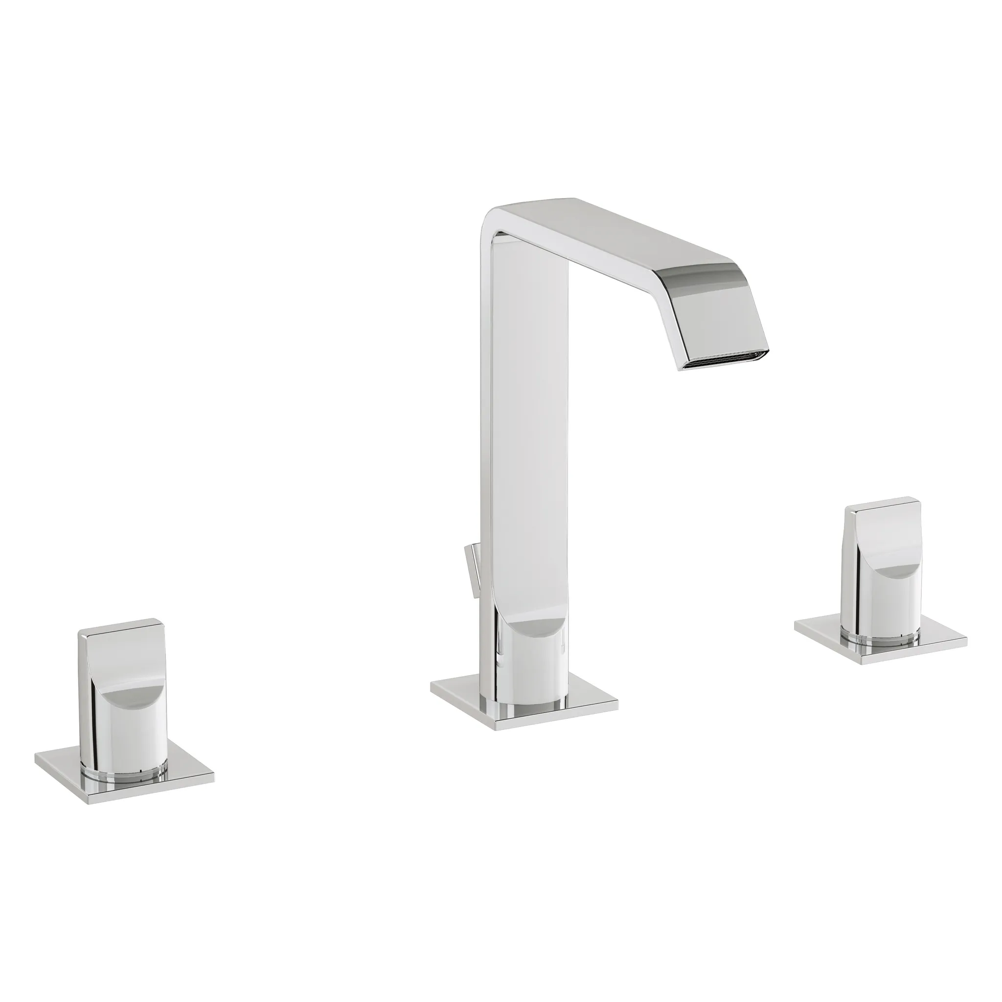 Suit Zweigriff-Waschtischarmatur mit Ablaufgarnitur 3-Loch-Montage Chrom