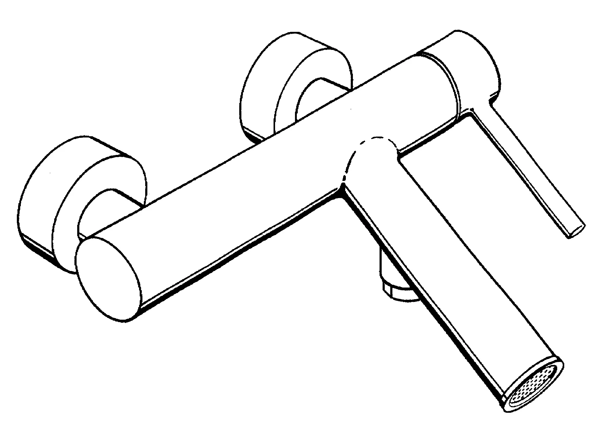 Wannenmischer Aufputz Axor Starck DN15 chrom