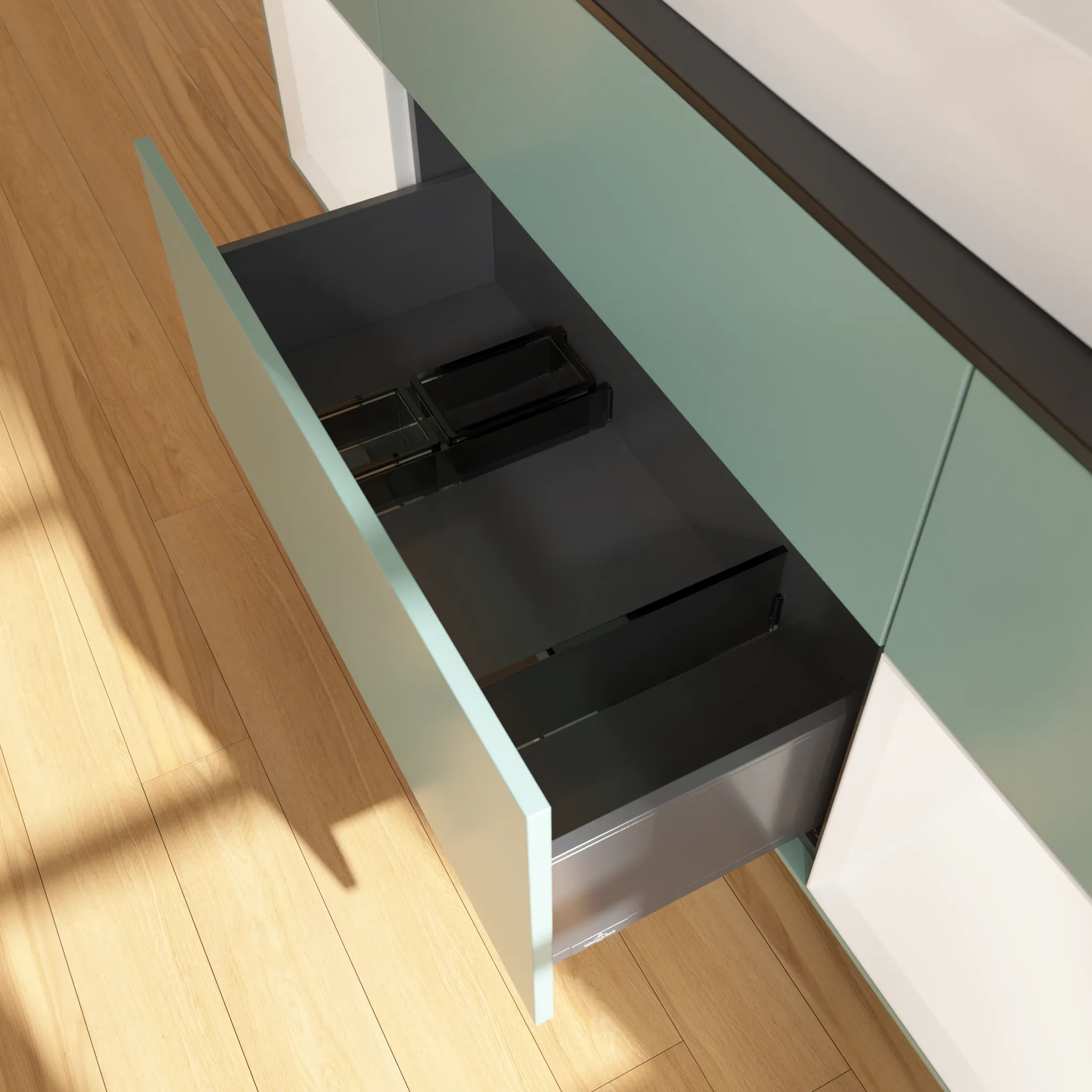 Villeroy & Boch Waschtischunterschrank „Finion“ für Schrankwaschtisch 1600 × 603 × 501 mm Olive Matt Lacquer, für Becken mittig Villeroy & Boch Waschtischunterschrank „Finion“ für Schrankwaschtisch 1600 × 603 × 501 mm Olive Matt Lacquer, für Becken mittig