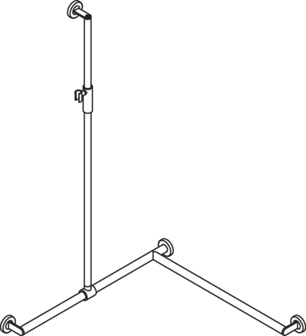 HEWI Haltegriff Ausführung rechts „System 900“ in Schwarz tiefmatt / Schwarz matt, Befestigung verdeckt HEWI Haltegriff Ausführung rechts „System 900“ in Schwarz tiefmatt / Schwarz matt, Befestigung verdeckt