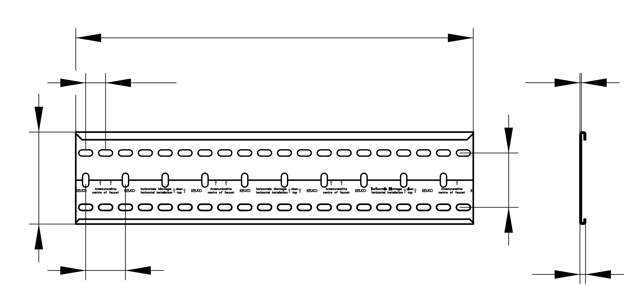 IXMO 59570000003 Montageschiene 1250 mm