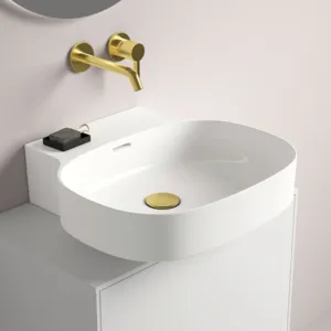 Waschbecken „Linda-X“ 50 × 48 × 13,5 cm in Weiß