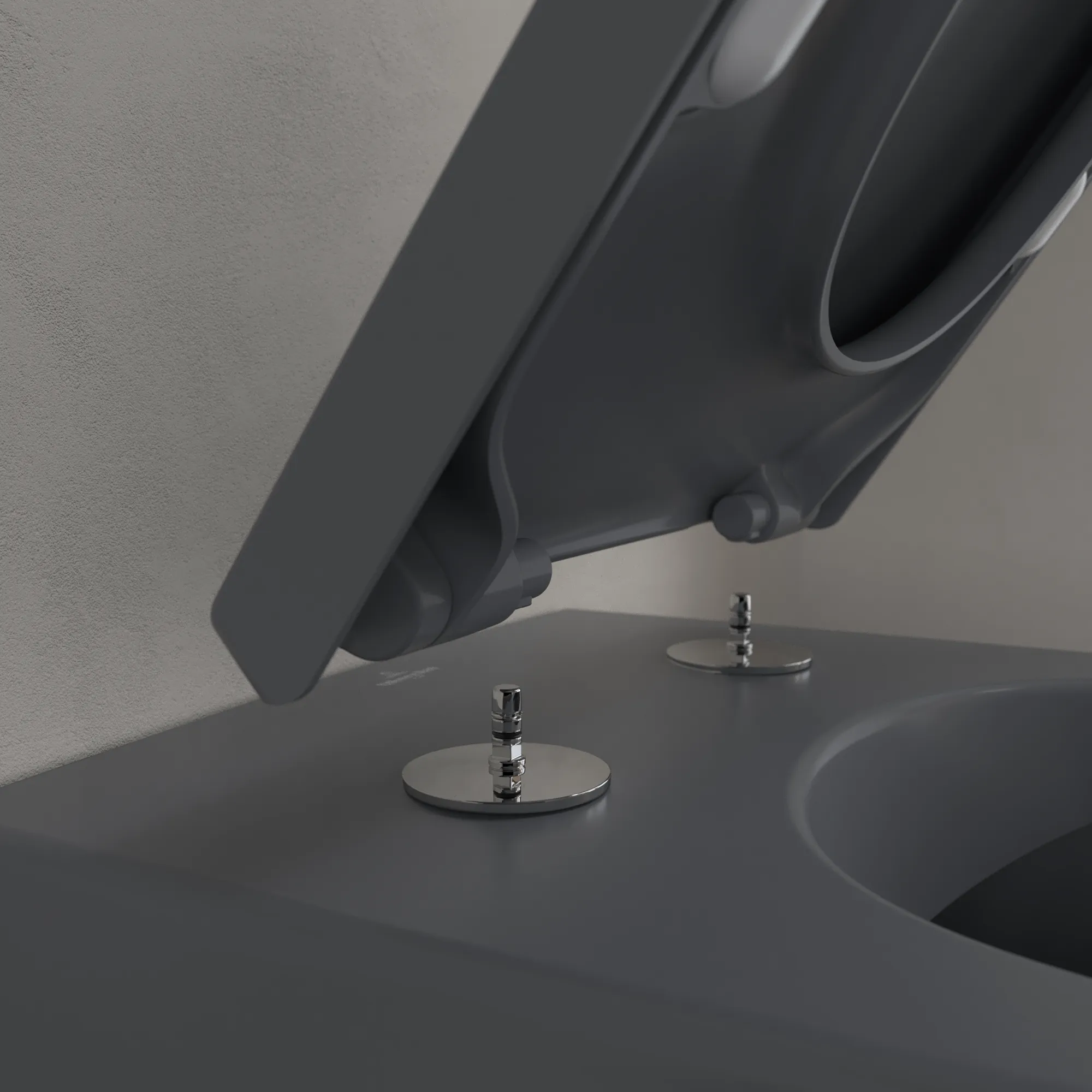 Wand-Tiefspül-WC DirectFlush „Subway 2.0“ 37 × 36,5 × 56 cm in Graphite, ohne Spülrand, Abgang waagerecht Wand-Tiefspül-WC DirectFlush „Subway 2.0“ 37 × 36,5 × 56 cm in Graphite, ohne Spülrand, Abgang waagerecht