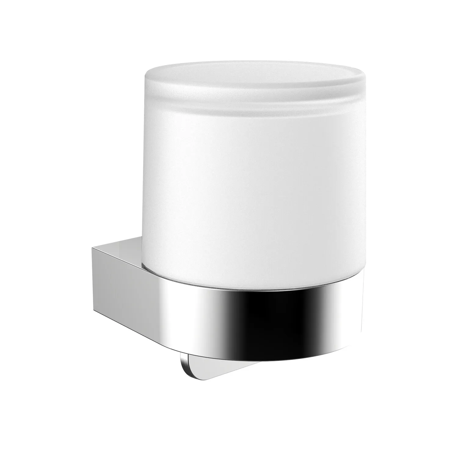 flow Einhand-Seifenspender Glasteil satiniert, chrom flow Einhand-Seifenspender Glasteil satiniert, chrom
