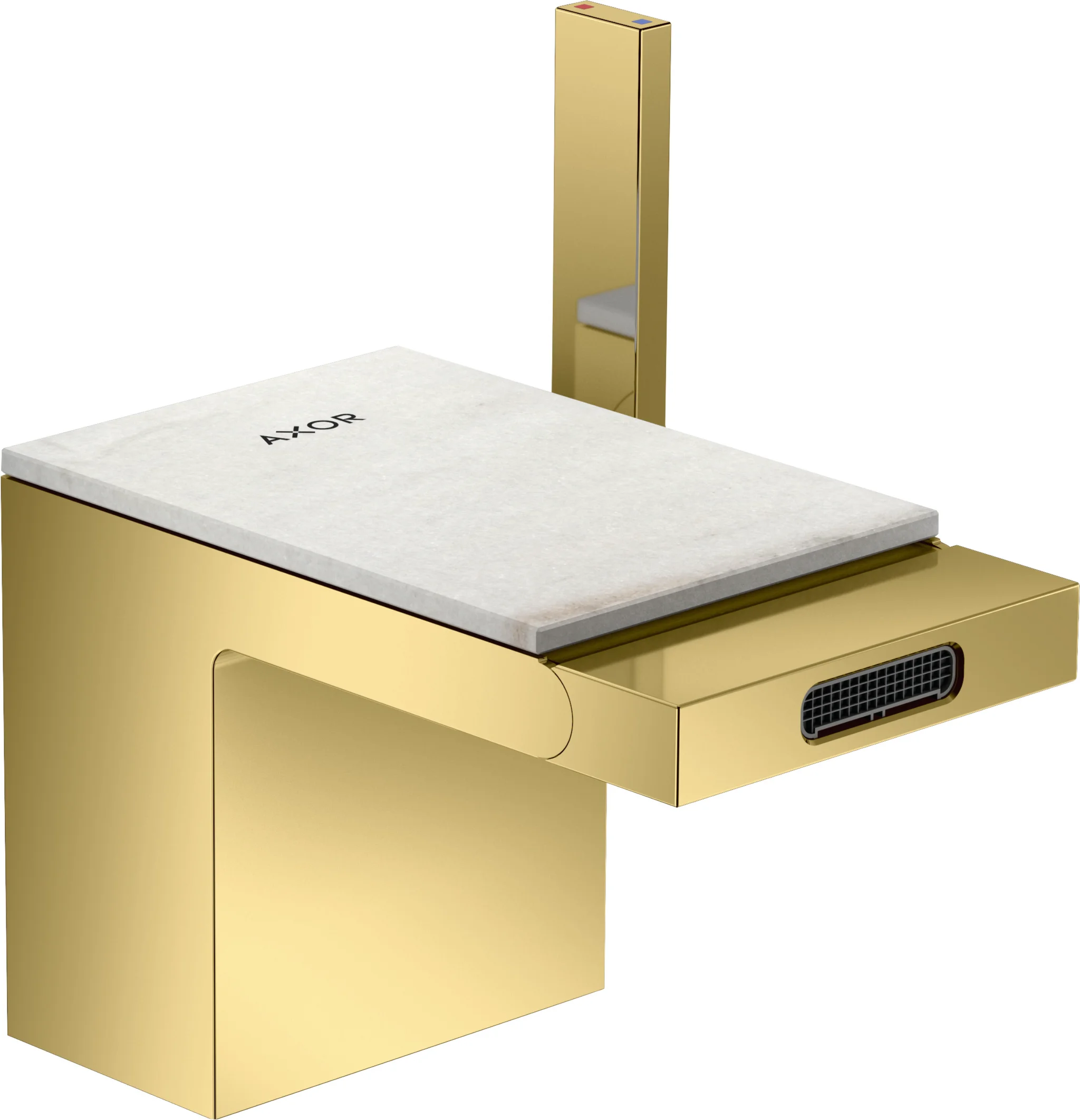 Hansgrohe AXOR MyEdition Platte 117 mm Marmor Lasa Covelano Vena Oro abnehmbar