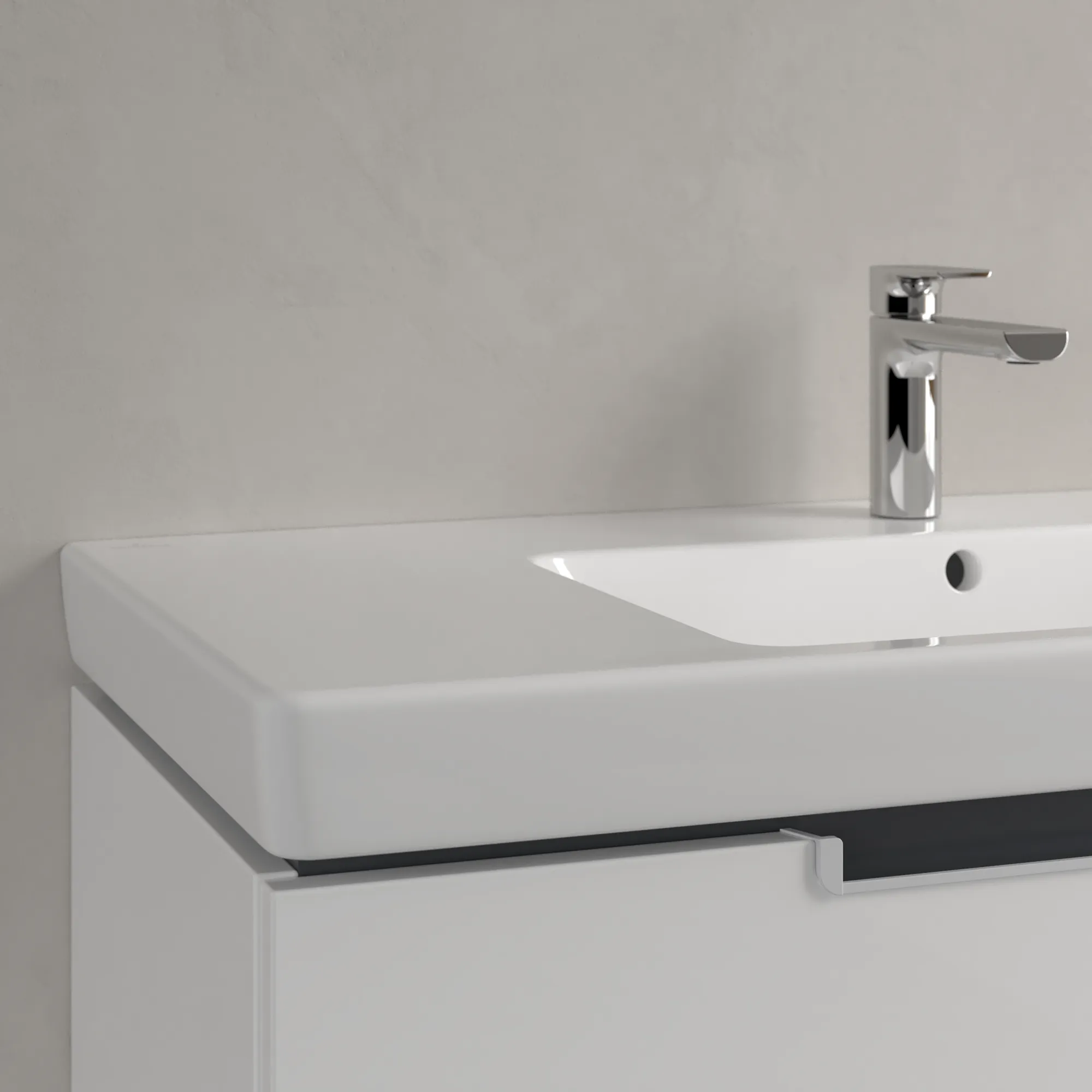 Villeroy & Boch Wandwaschtisch „Subway 2.0“ 1000 × 480 × 180 mm, für Becken mittig, mit Hahnlochbohrung, Hahnlochposition mittig, mit Hahnlochbank in Weiß Alpin Villeroy & Boch Wandwaschtisch „Subway 2.0“ 1000 × 480 × 180 mm, für Becken mittig, mit Hahnlochbohrung, Hahnlochposition mittig, mit Hahnlochbank in Weiß Alpin