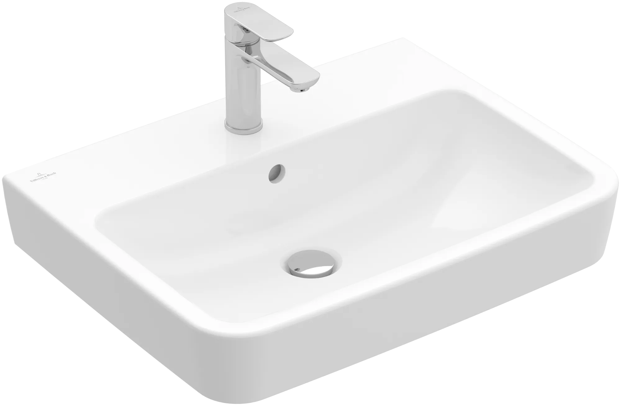 Villeroy & Boch Einbau-/Aufsatz Wandwaschtisch geschliffen „O.novo“ 650 × 460 × 175 mm, für Becken mittig, ohne Hahnlochbohrung in Weiß Alpin Villeroy & Boch Einbau-/Aufsatz Wandwaschtisch geschliffen „O.novo“ 650 × 460 × 175 mm, für Becken mittig, ohne Hahnlochbohrung in Weiß Alpin