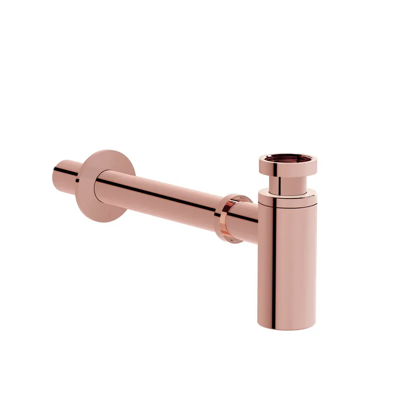 Zubehör Design Siphon Abgangsrohr und Rosette G 1 1/4″ Maximallänge 29 cm Kupfer Soft Zubehör Design Siphon Abgangsrohr und Rosette G 1 1/4″ Maximallänge 29 cm Kupfer Soft