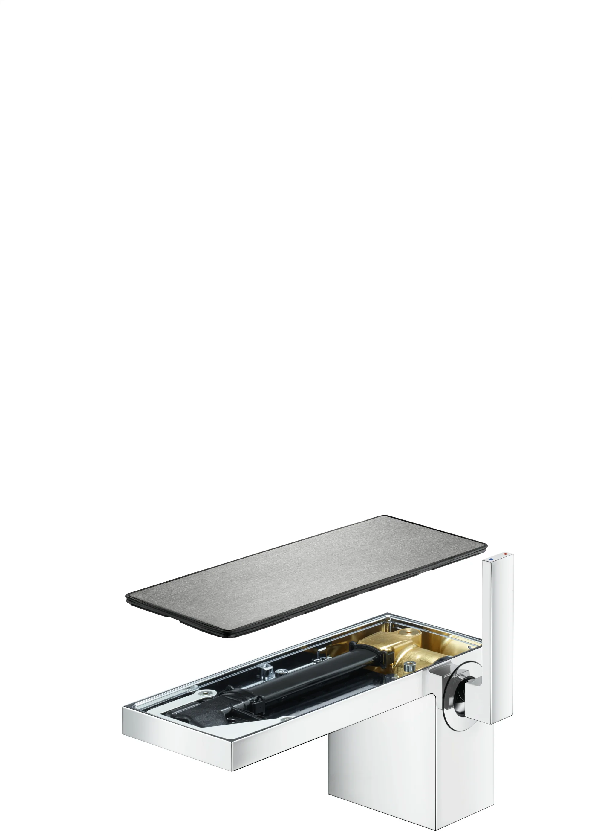 Hansgrohe AXOR MyEdition Einhebel-Waschtischmischer 70, Chrom, Ausladung 151 mm, Auslaufhöhe 70 mm, PowderRain Strahlart, max. Durchflussmenge 5 l/min Hansgrohe AXOR MyEdition Einhebel-Waschtischmischer 70, Chrom, Ausladung 151 mm, Auslaufhöhe 70 mm, PowderRain Strahlart, max. Durchflussmenge 5 l/min