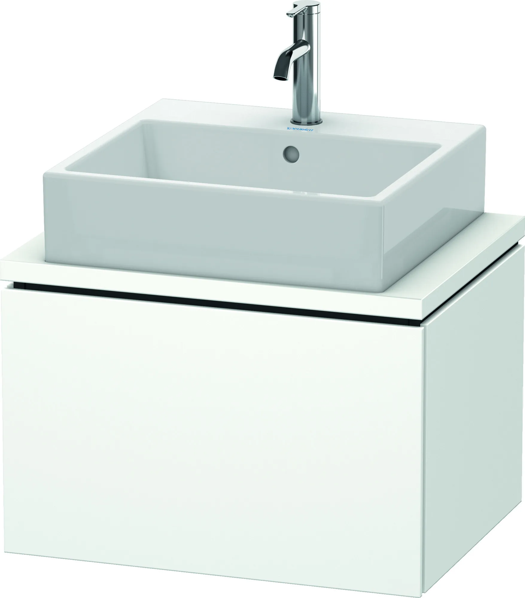Duravit Waschtischunterschrank wandhängend „L-Cube“ 62 × 40 × 47,7 cm Weiß Matt