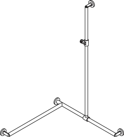HEWI Haltegriff Ausführung links „System 900“ in Anthrazitgrau HEWI Haltegriff Ausführung links „System 900“ in Anthrazitgrau