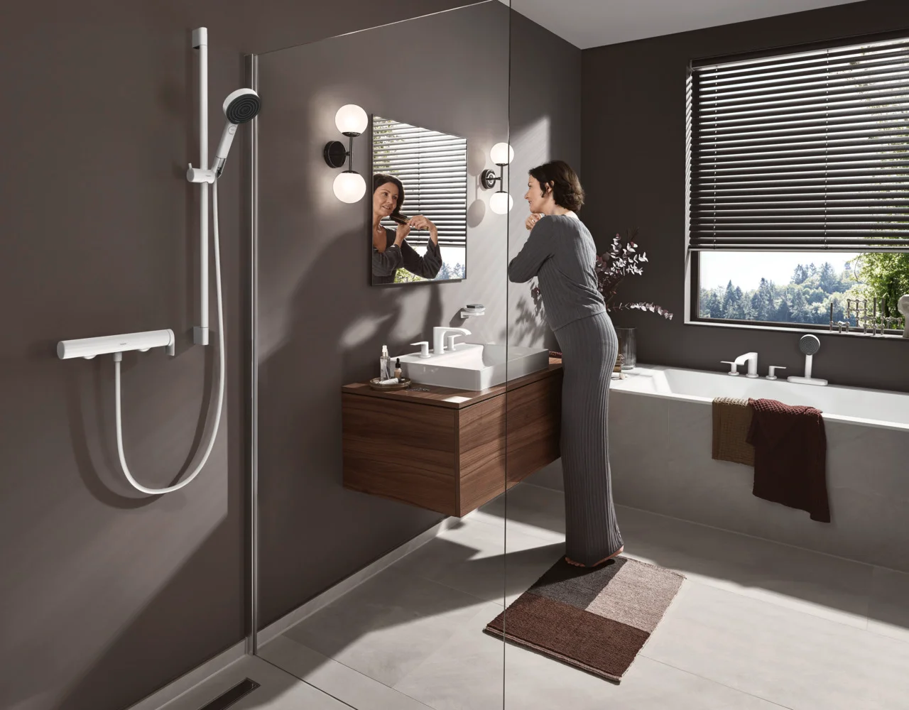Hansgrohe RainDrain Match Duschrinne 800 mm mit höhenverstellbarem Rahmen, Edelstahl gebürstet Hansgrohe RainDrain Match Duschrinne 800 mm mit höhenverstellbarem Rahmen, Edelstahl gebürstet