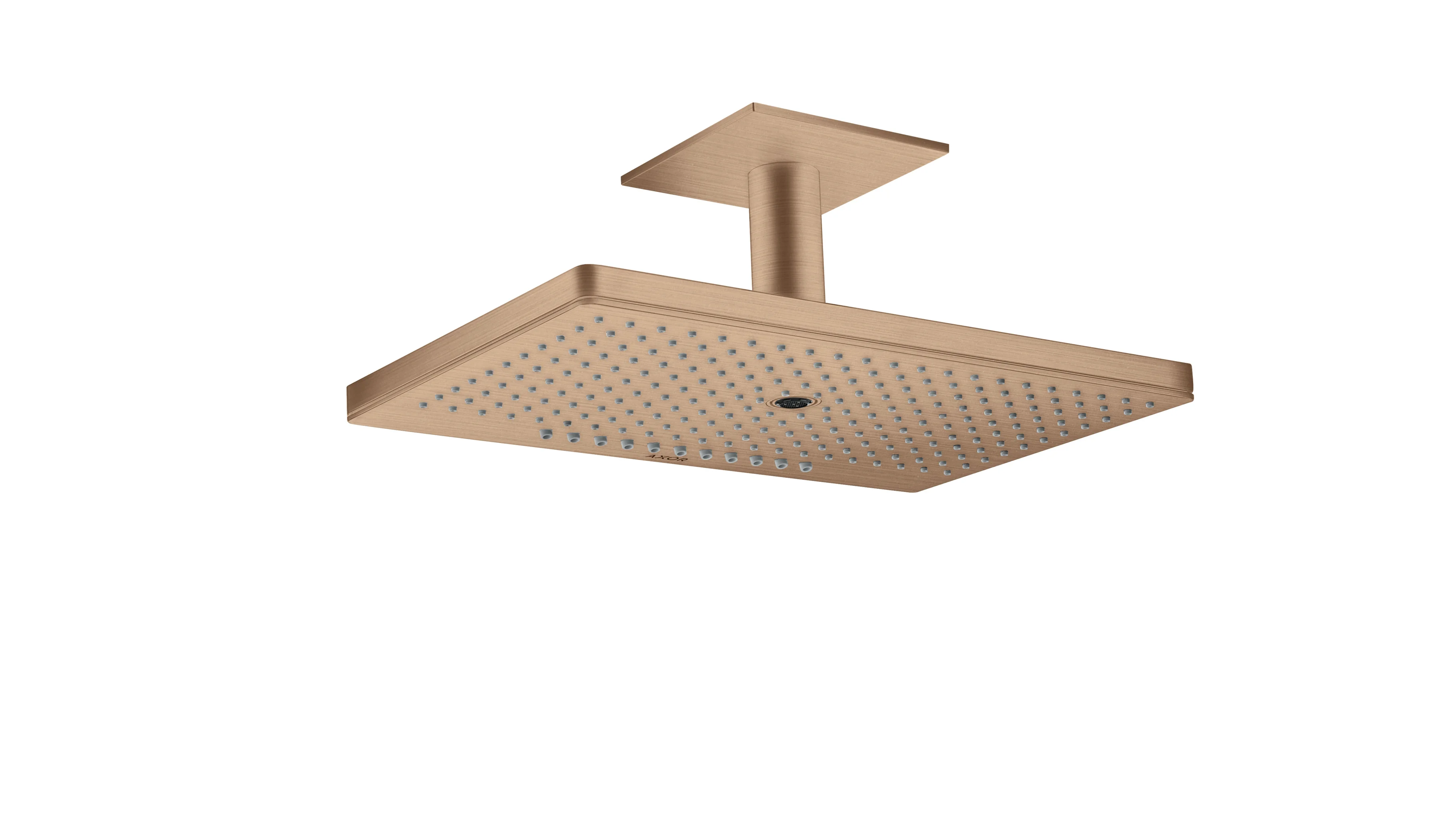 Hansgrohe AXOR ShowerSolutions Kopfbrause 460/300 3jet Brushed Red Gold, Deckenmontage, DN15, 100 mm Anschlusslänge Hansgrohe AXOR ShowerSolutions Kopfbrause 460/300 3jet Brushed Red Gold, Deckenmontage, DN15, 100 mm Anschlusslänge