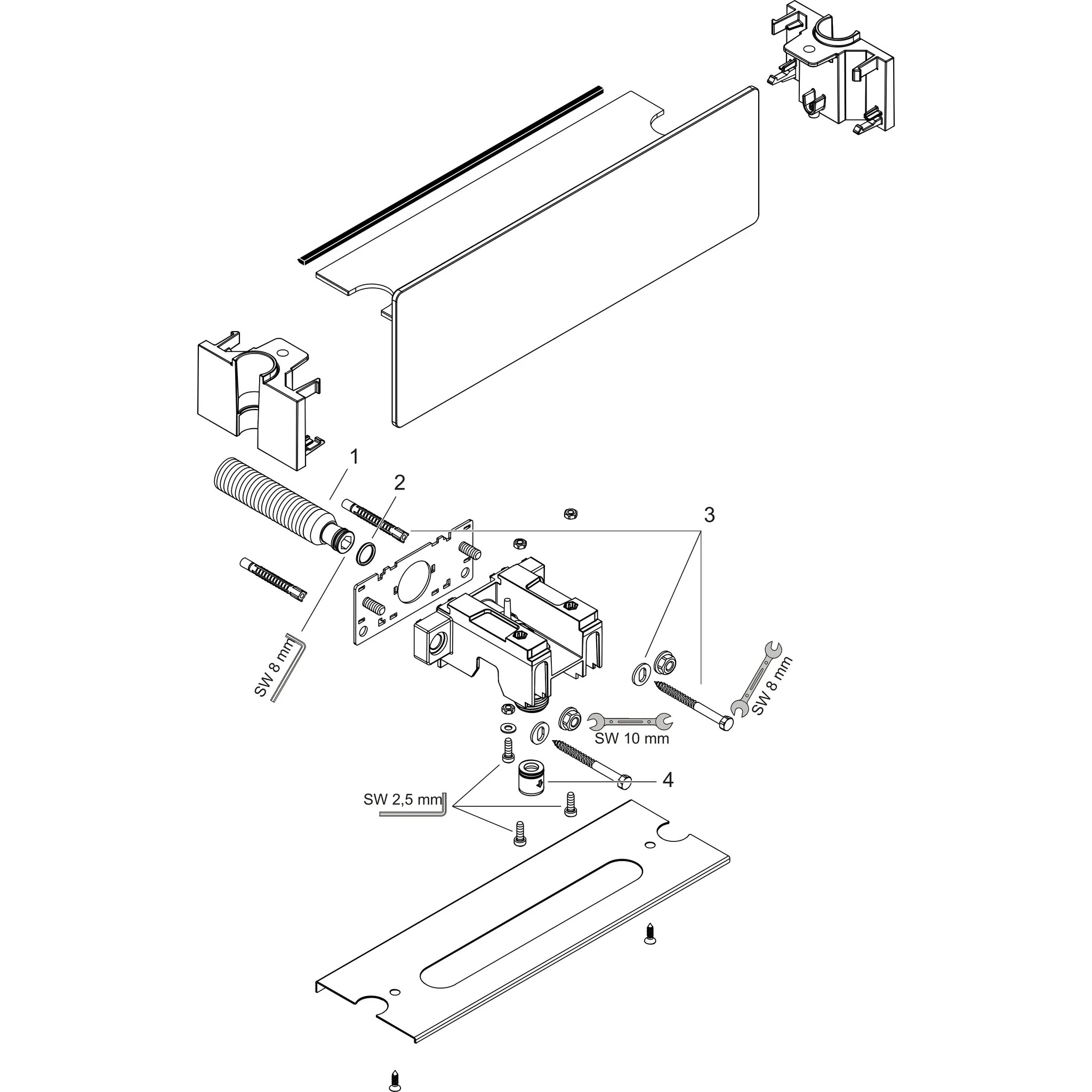 Schlauchanschluss Fixfit Porter 300 chrom Schlauchanschluss Fixfit Porter 300 chrom