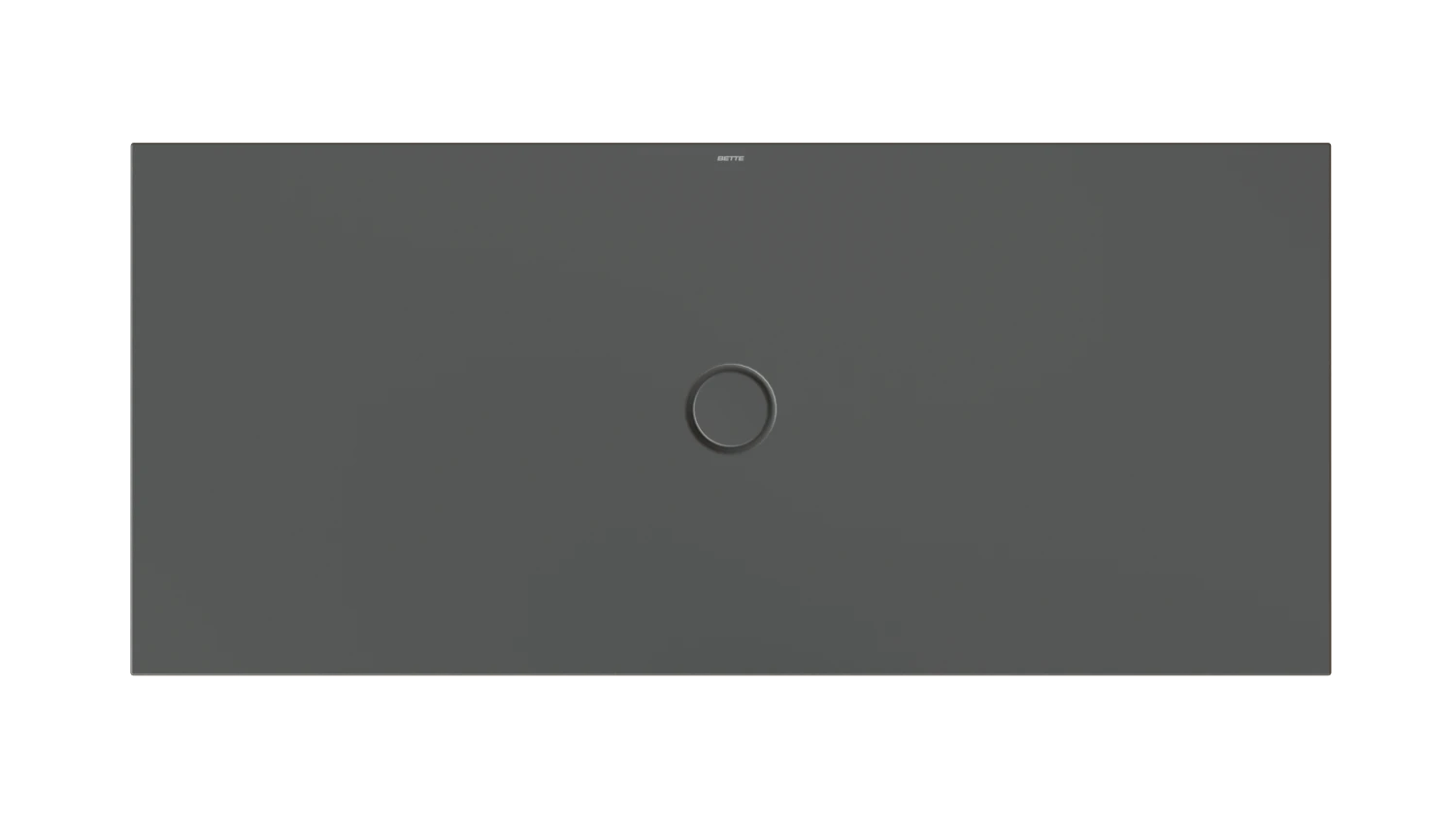 Bette rechteck Duschwanne „BetteFloor“ 1800 × 800 mm mit BetteAntirutsch Pro, ohne Oberflächenveredelung, ohne Wannenträger, in Slate