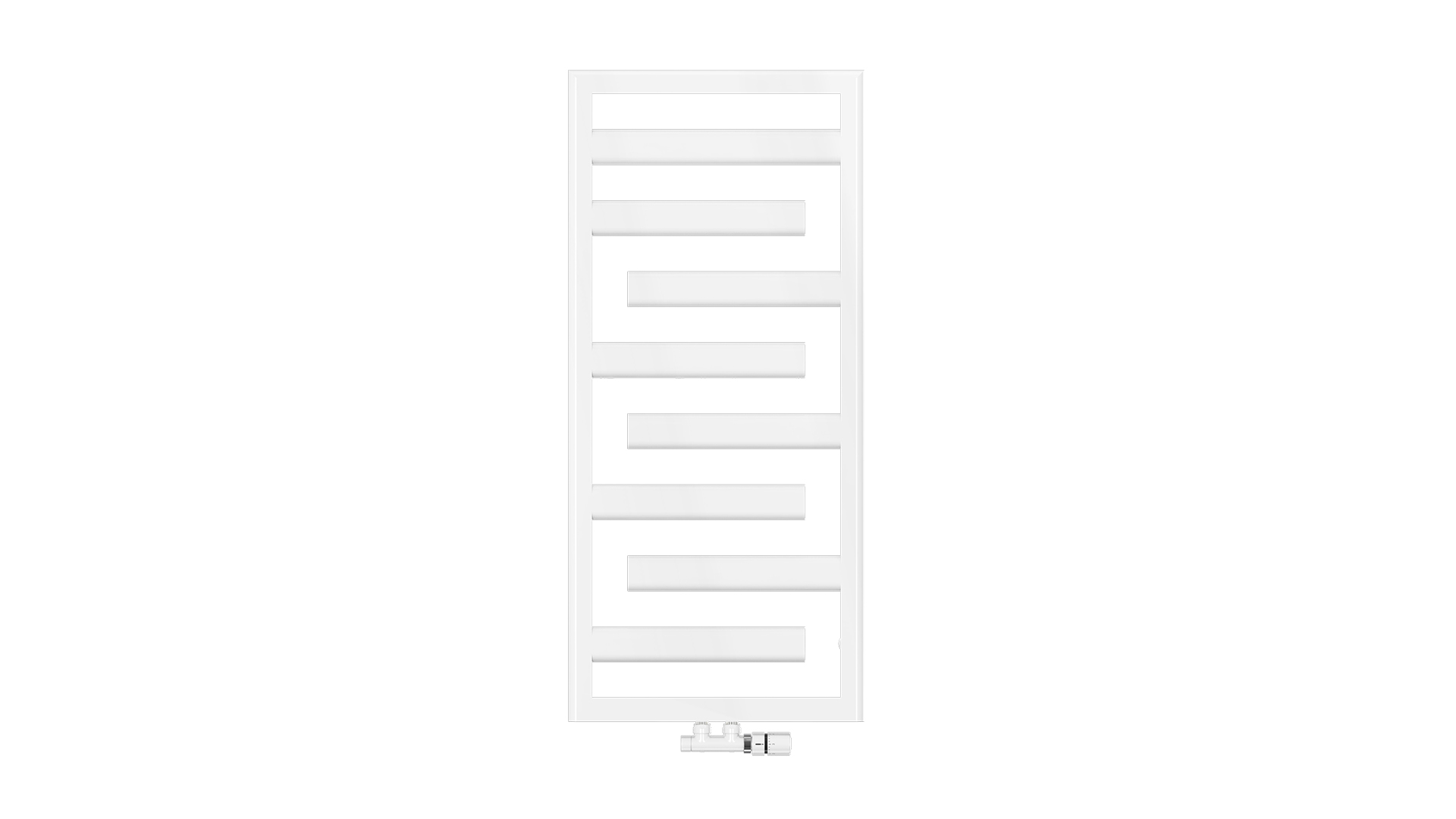 Zehnder Design-Heizkörper „Tetris“ 50 × 110 cm in Verkehrsweiß (RAL 9016, glänzend)